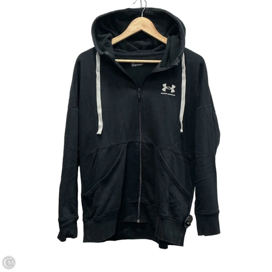 Sweatshirt Hoodie By Under Armour In Blue, Size: M