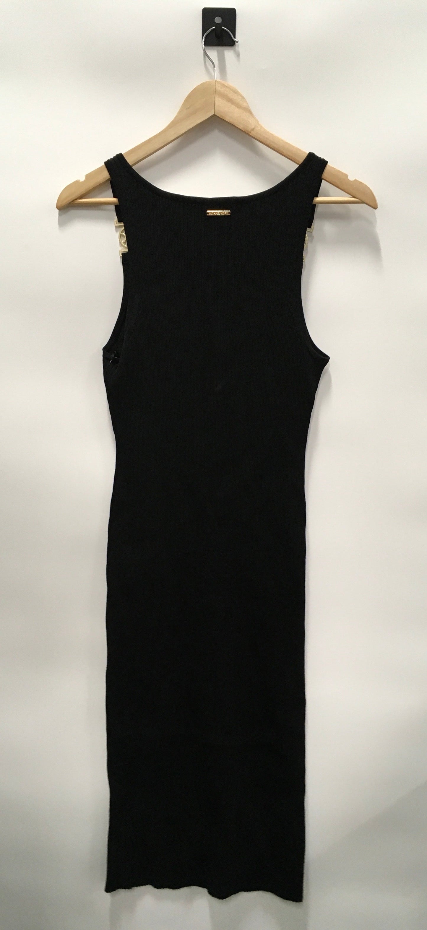 Black Dress Casual Midi Michael By Michael Kors, Size L