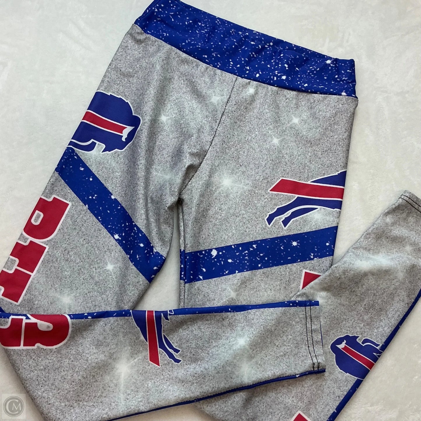 Athletic Leggings By Clothes Mentor In Blue Red & White, Size: M
