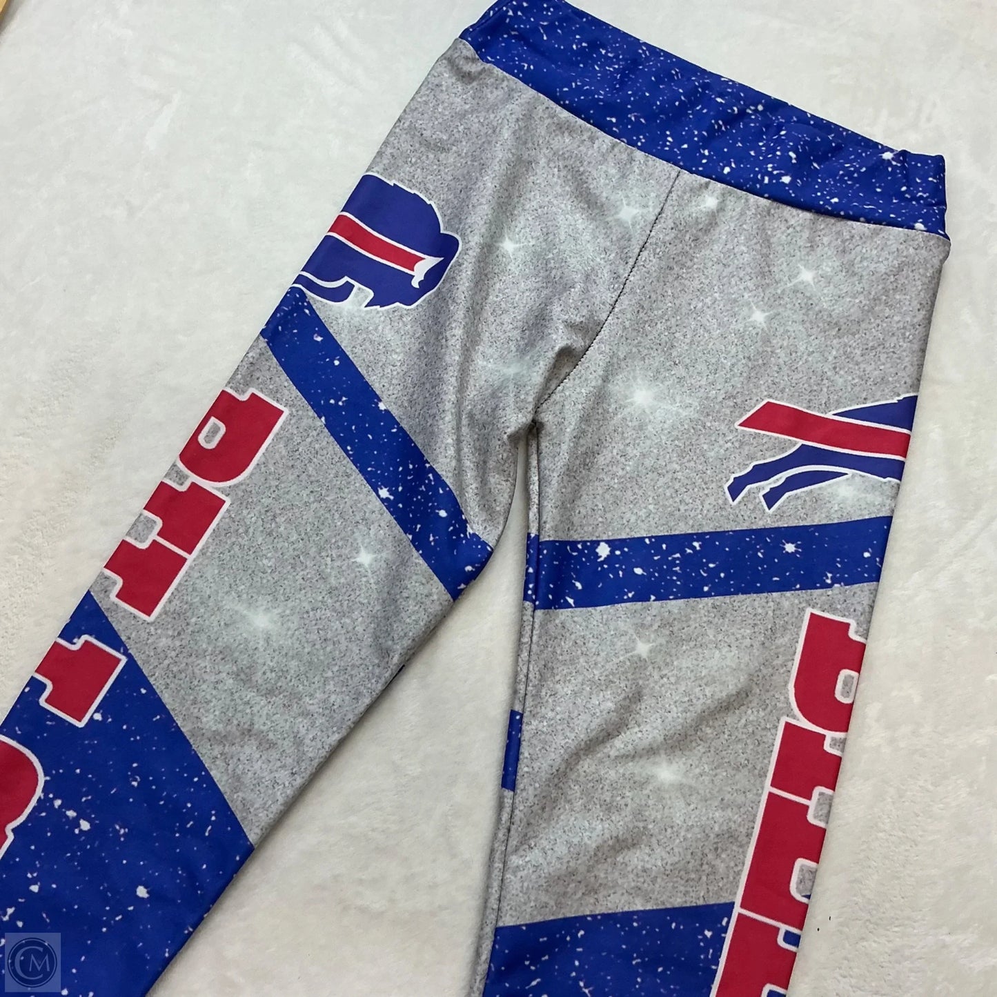 Athletic Leggings By Clothes Mentor In Blue Red & White, Size: M