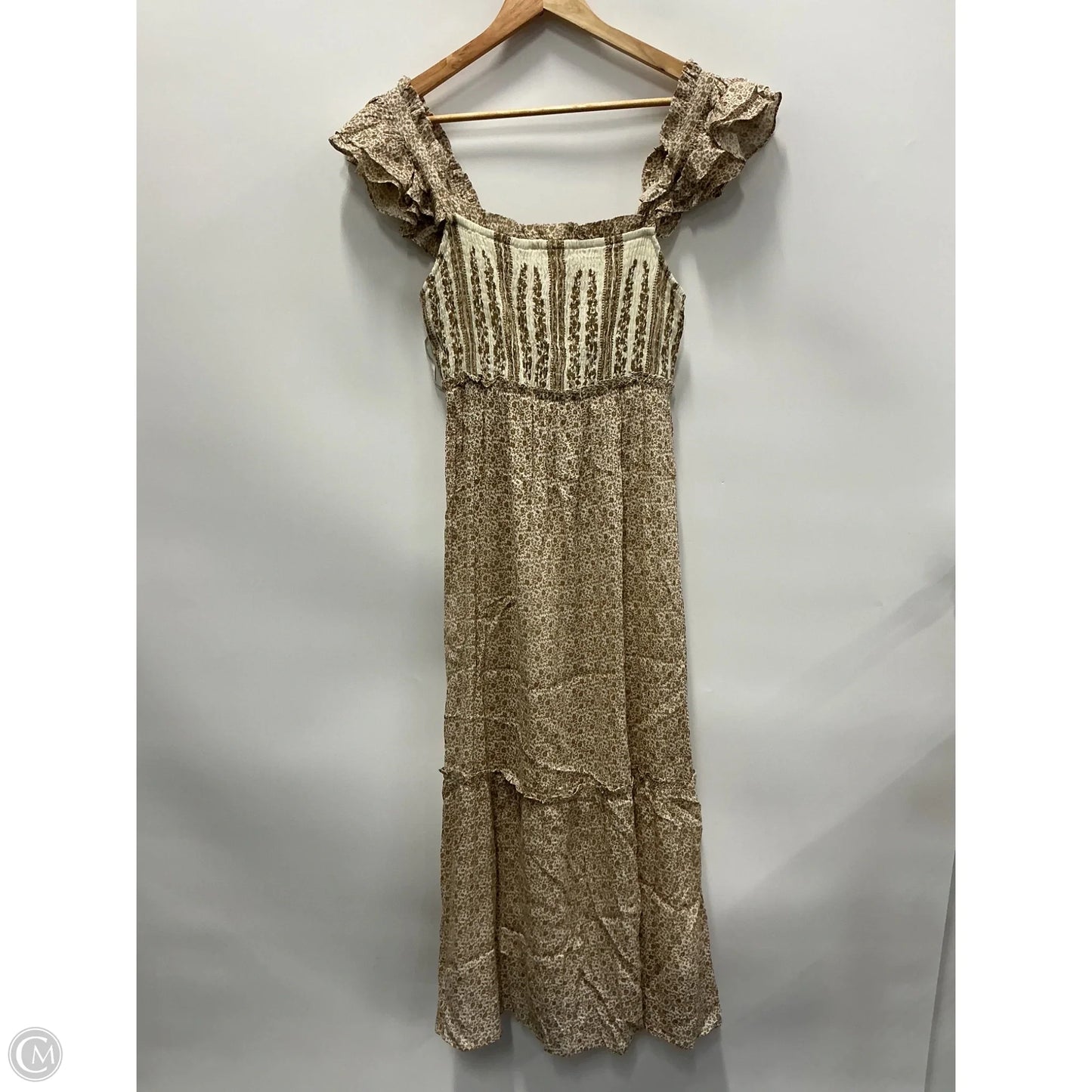 Dress Casual Maxi By Jessica Simpson In Tan, Size: L