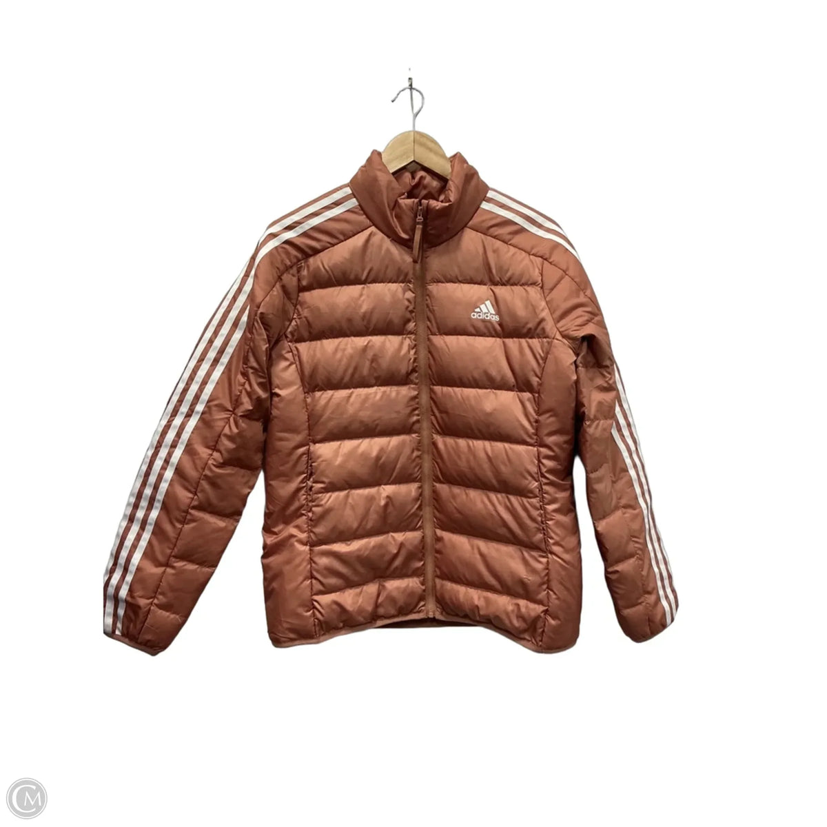 Jacket Puffer & Quilted By Adidas In Orange, Size: L