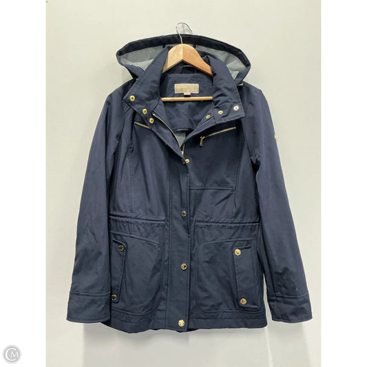 Coat Raincoat By Michael By Michael Kors In Navy, Size: M
