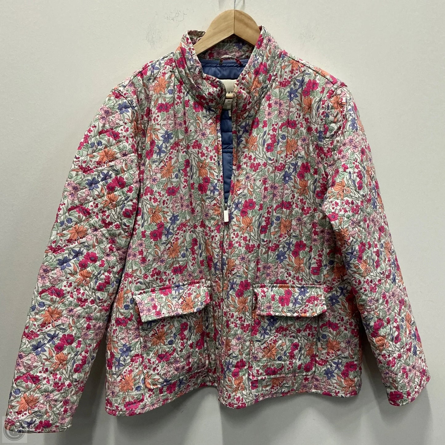 Jacket Puffer & Quilted By Bagatelle In Floral Print, Size: Xl