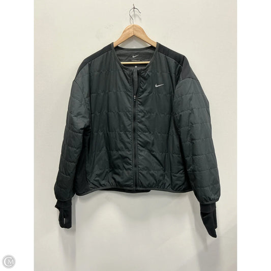 Jacket Puffer & Quilted By Nike In Black, Size: Xl