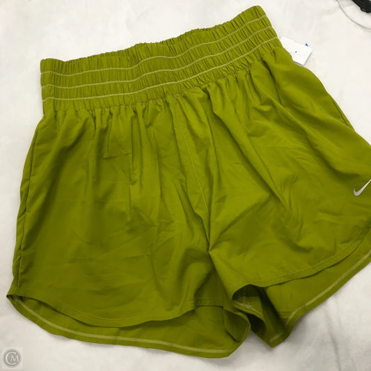 Athletic Shorts By Nike In Chartreuse, Size: 1x