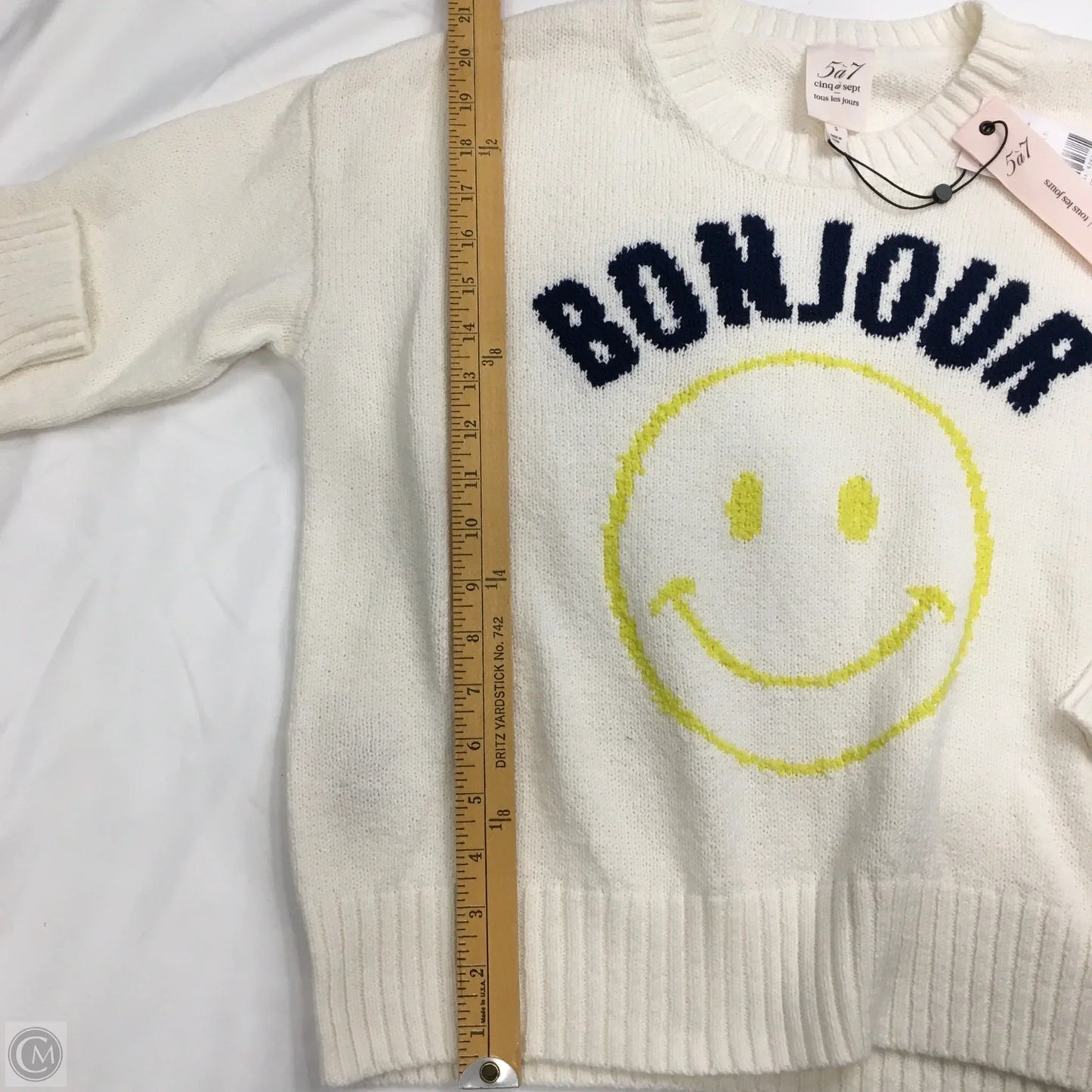 Sweater By Cinq A Sept In White, Size: S