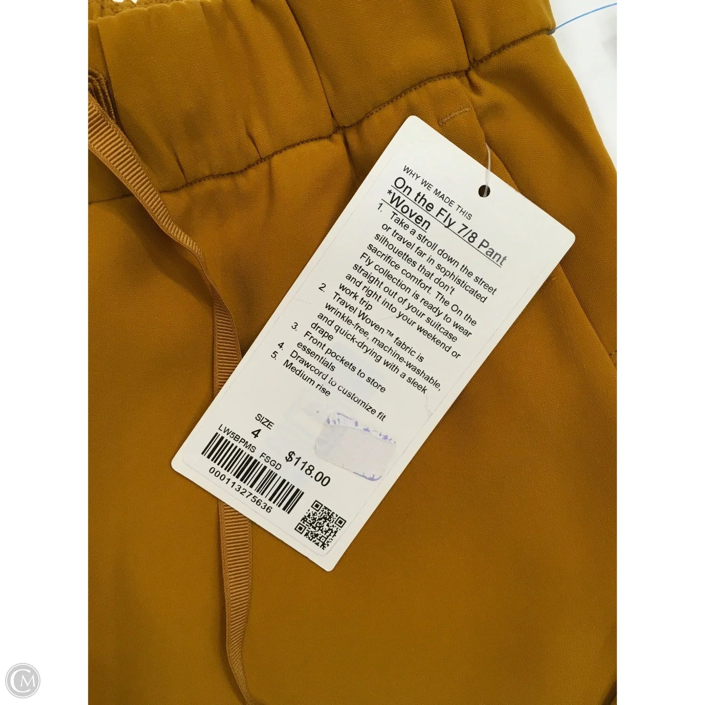 Athletic Pants By Lululemon In Yellow, Size: 4