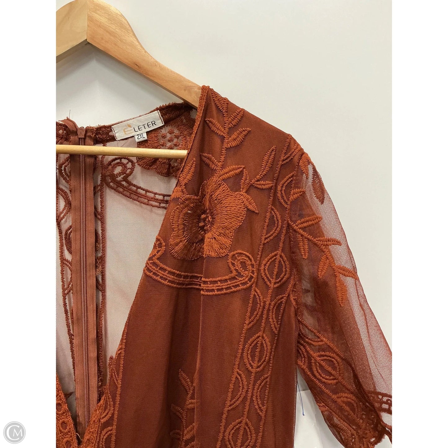 Dress Casual Maxi By Clothes Mentor In Orange, Size: 2x