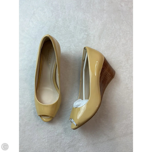 Shoes Heels Wedge By Cole-haan In Cream, Size: 6.5