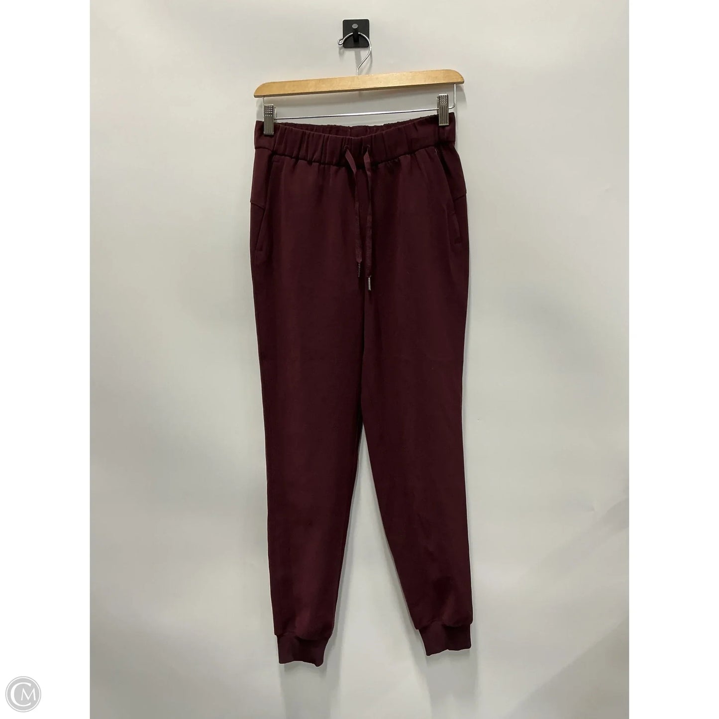Athletic Pants By Lululemon In Maroon, Size: 4