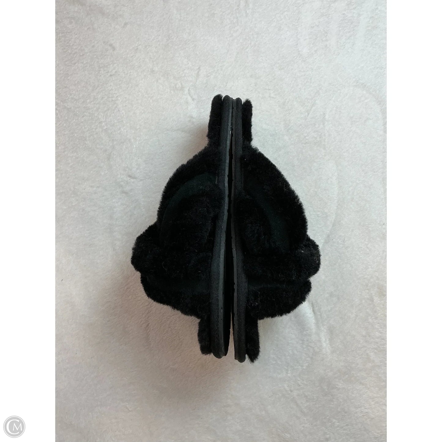 Slippers Designer By Ugg In Black, Size: 8