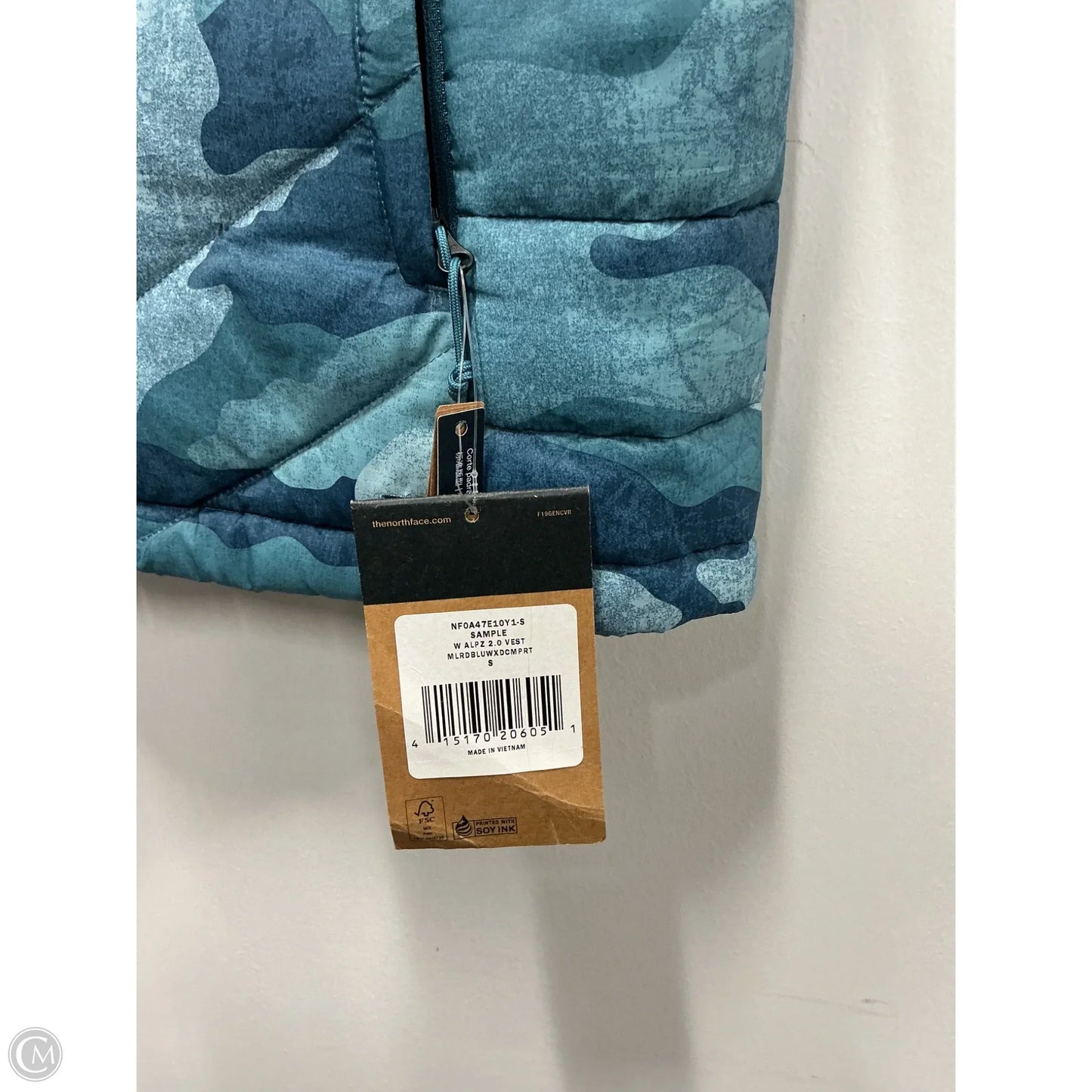Vest Puffer & Quilted By The North Face In Blue, Size: S