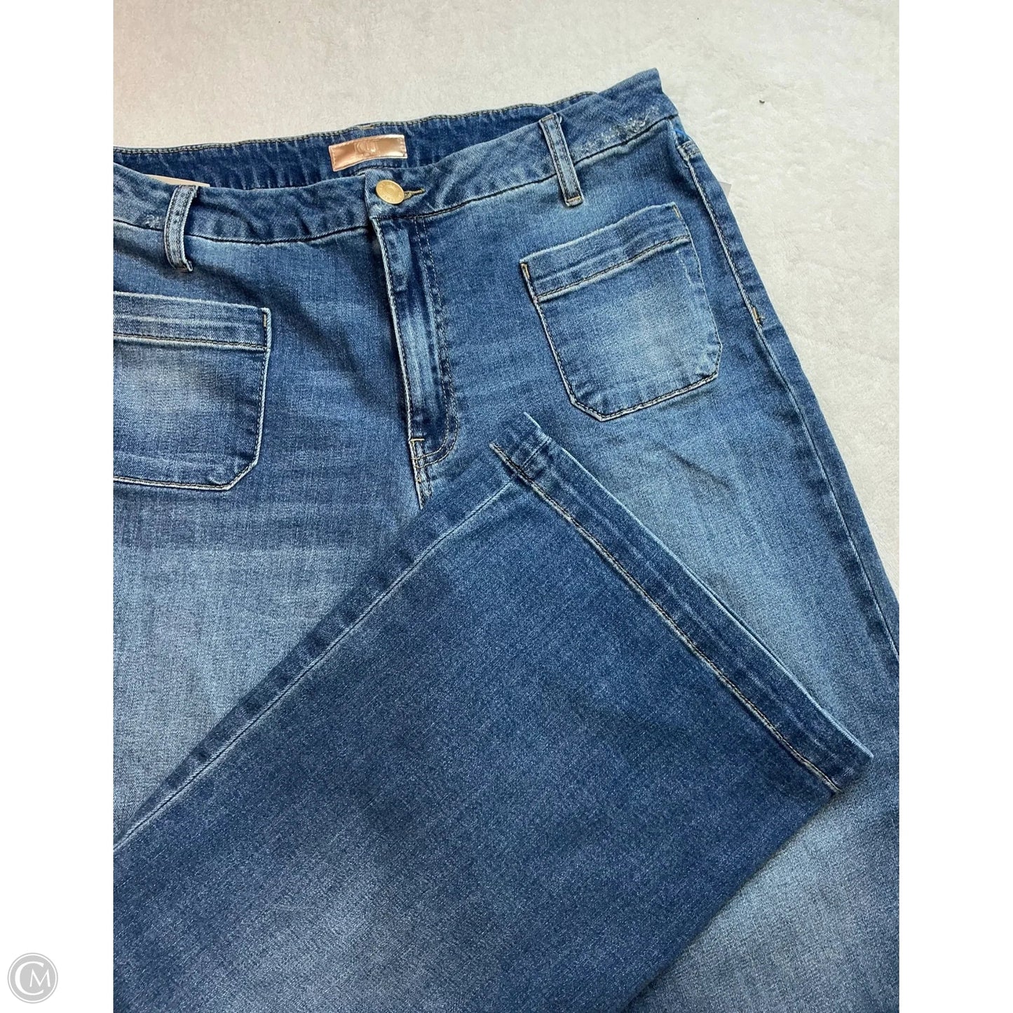Jeans Wide Leg By Kut In Blue Denim, Size: 12
