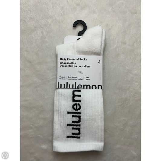 Socks By Lululemon In White, Size: L