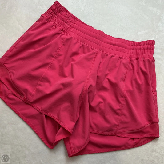 Athletic Shorts By Lululemon In Pink, Size: 8