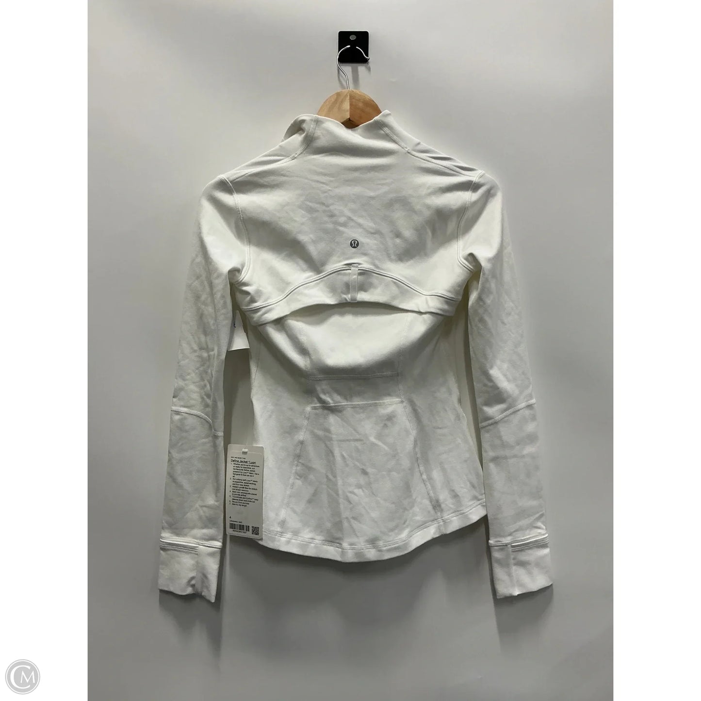 Athletic Jacket By Lululemon In White, Size: 4