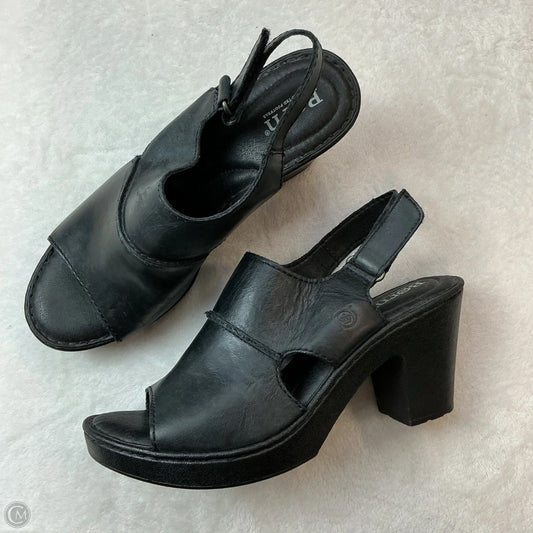 Sandals Heels Block By Born In Black, Size: 9