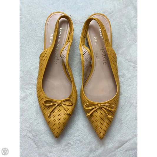 Shoes Designer By Kate Spade In Yellow, Size: 7