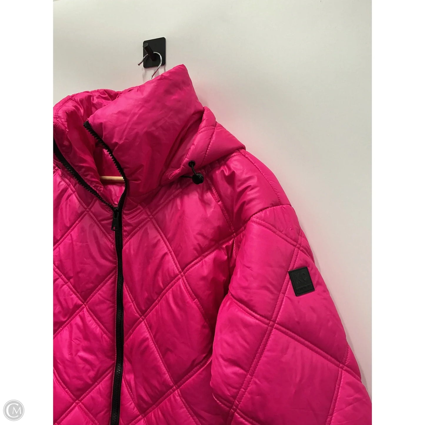Jacket Puffer & Quilted By Kenneth Cole In Pink, Size: M