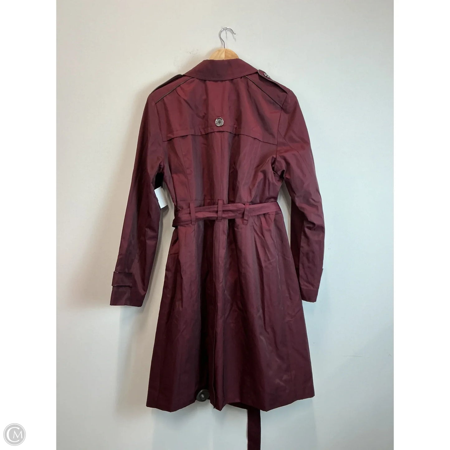 Coat Trench Coat By Michael By Michael Kors In Red, Size: L