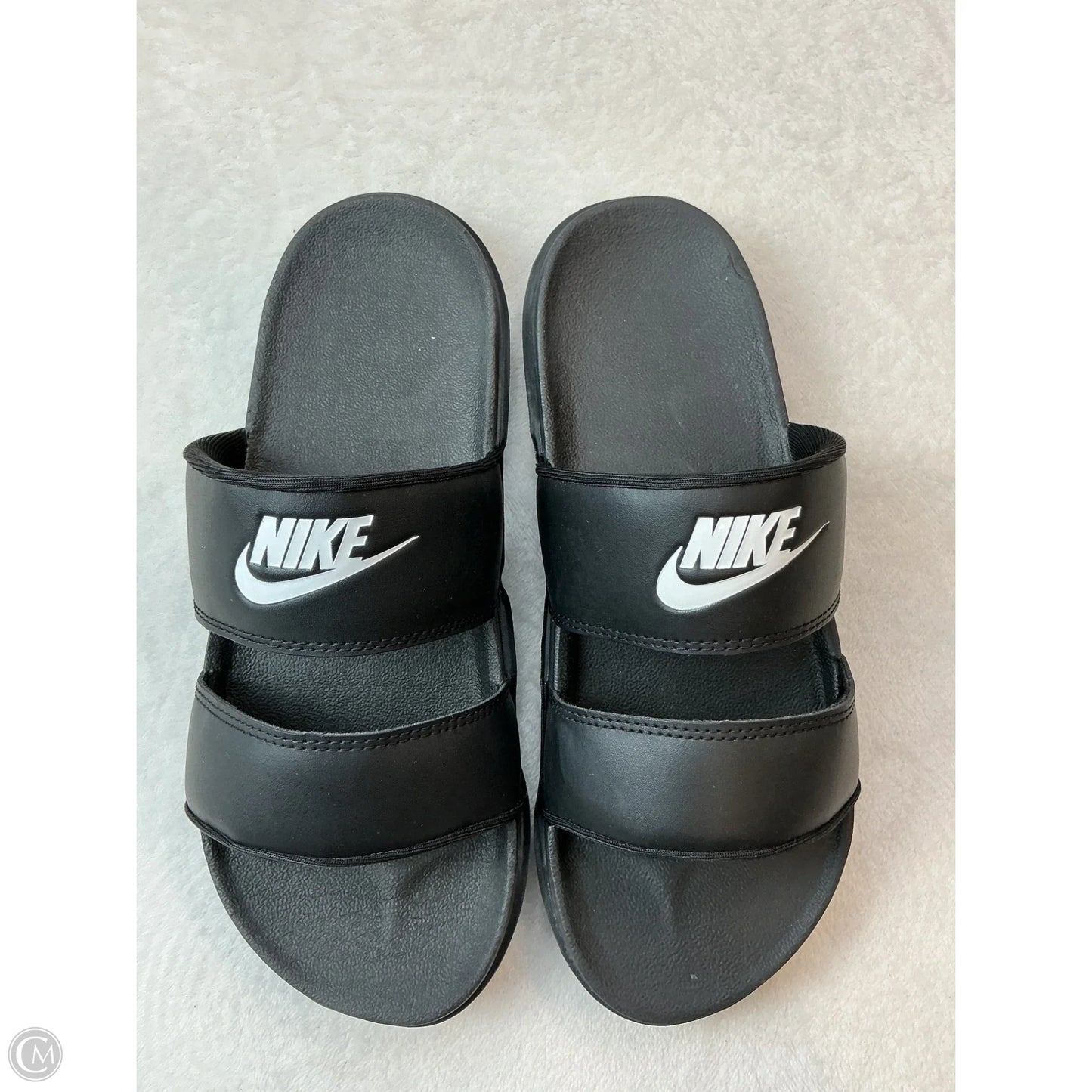 Sandals Flats By Nike In Black, Size: 9