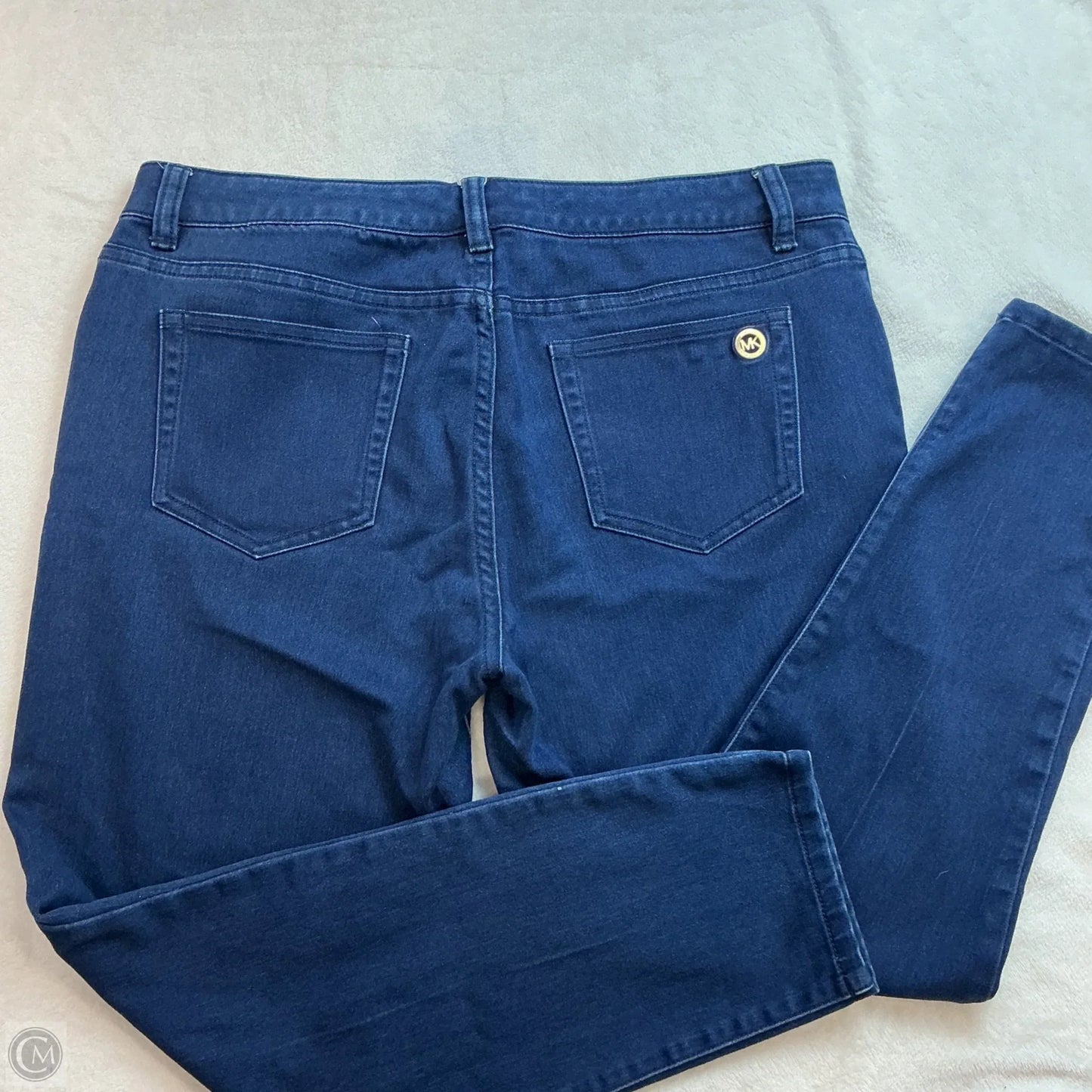 Jeans Skinny By Michael By Michael Kors In Blue Denim, Size: 12