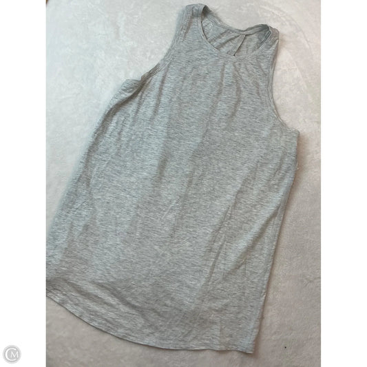 Athletic Tank Top By Lululemon In Grey, Size: M