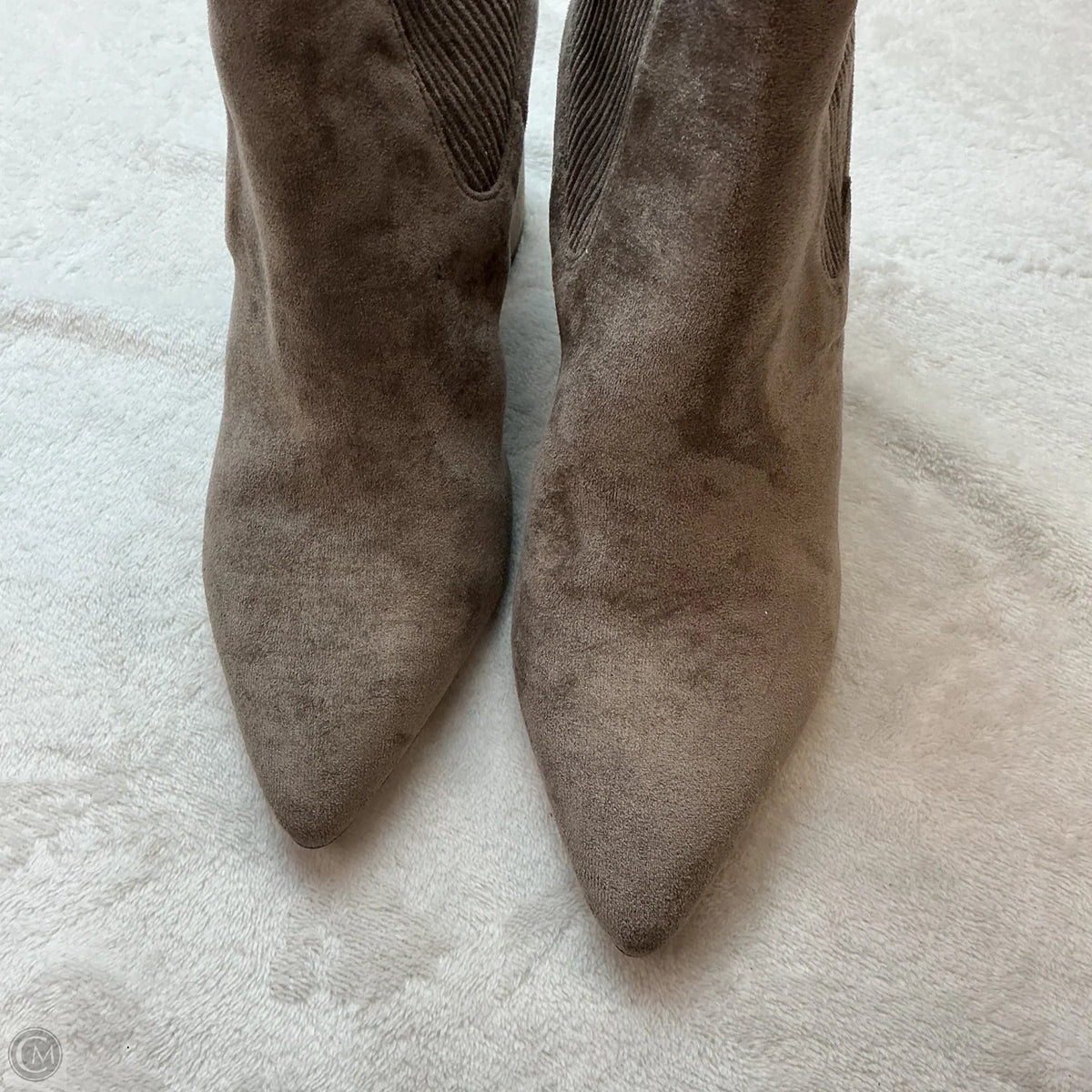Boots Ankle Heels By Steve Madden In Grey, Size: 8.5