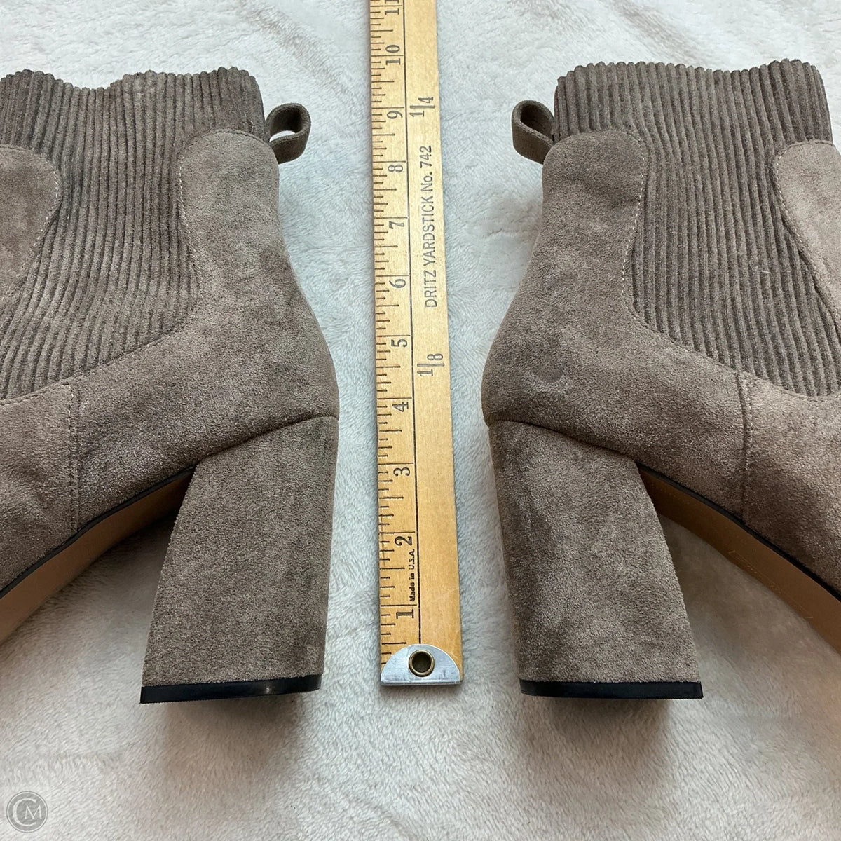 Boots Ankle Heels By Steve Madden In Grey, Size: 8.5