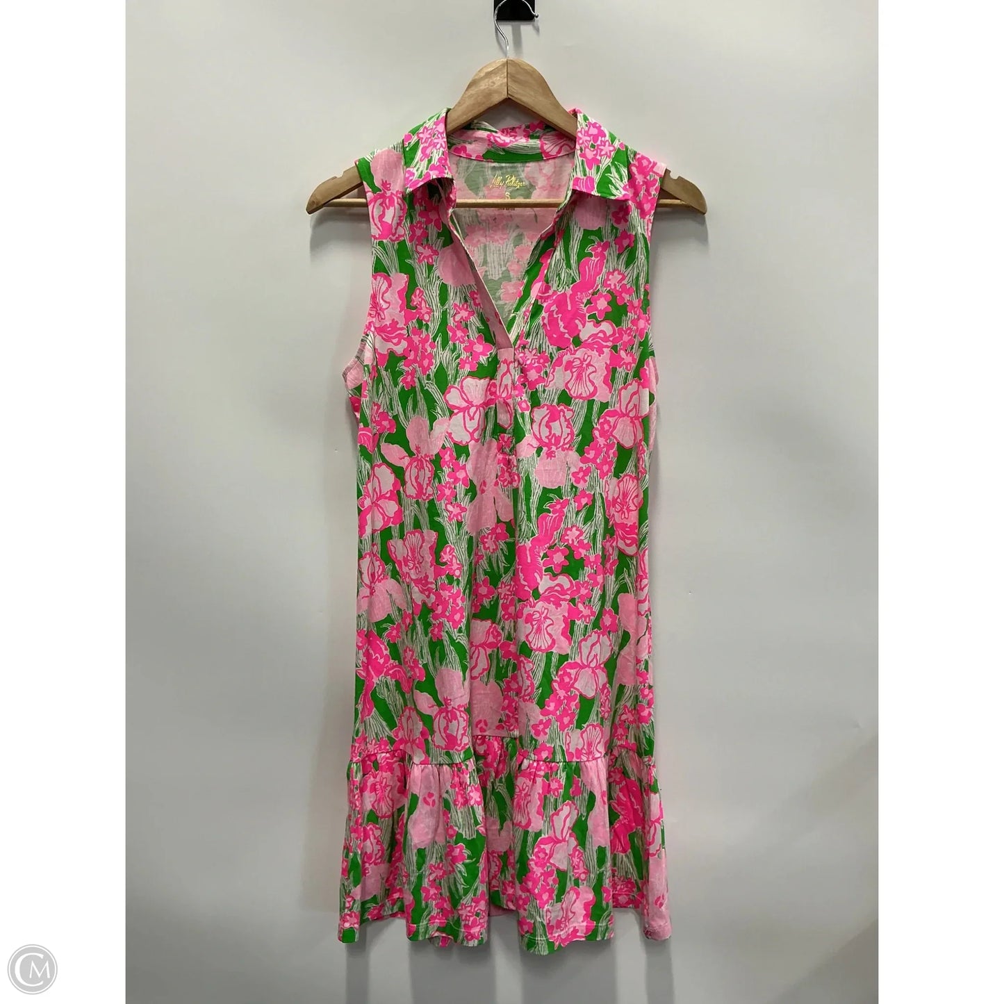 Dress Designer By Lilly Pulitzer In Green & Pink, Size: S