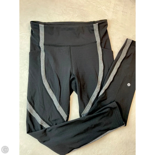 Athletic Leggings By Lululemon In Black, Size: 8