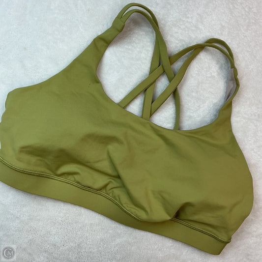 Athletic Bra By Lululemon In Green, Size: 10