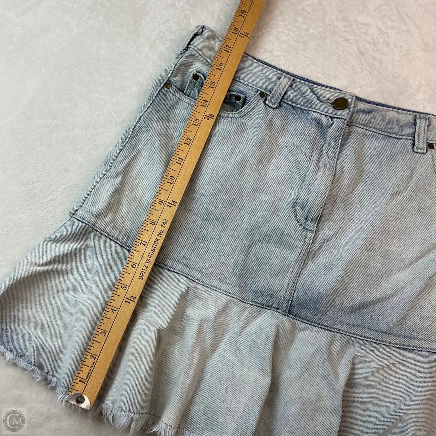 Skirt Designer By Michael Kors In Blue Denim, Size: 10
