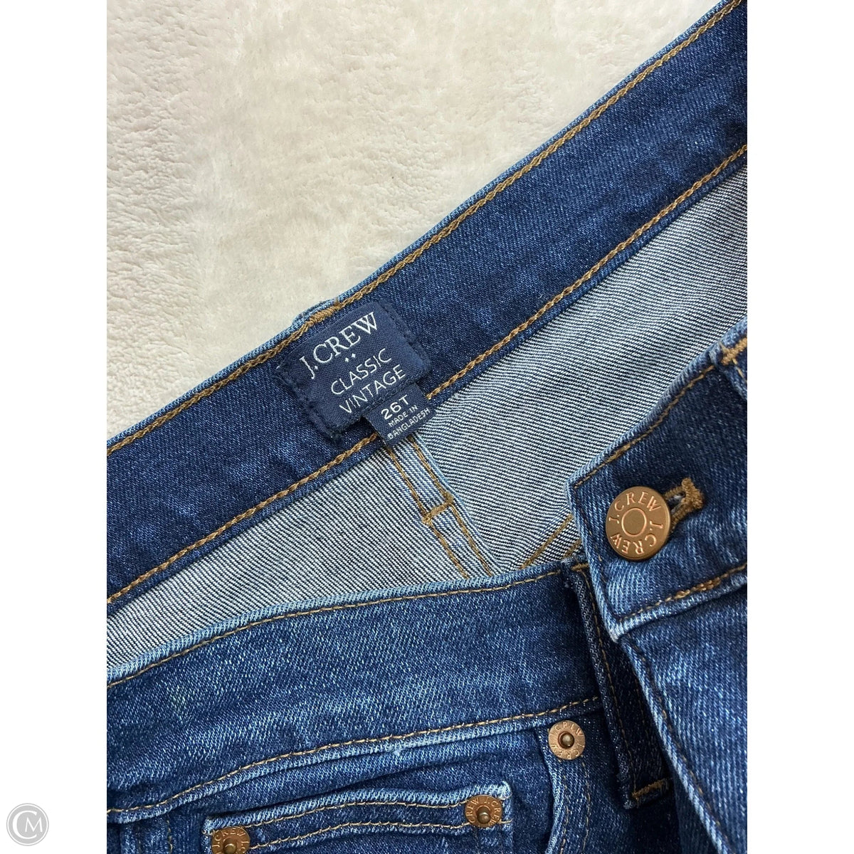 Jeans Straight By J. Crew In Blue Denim, Size: 4