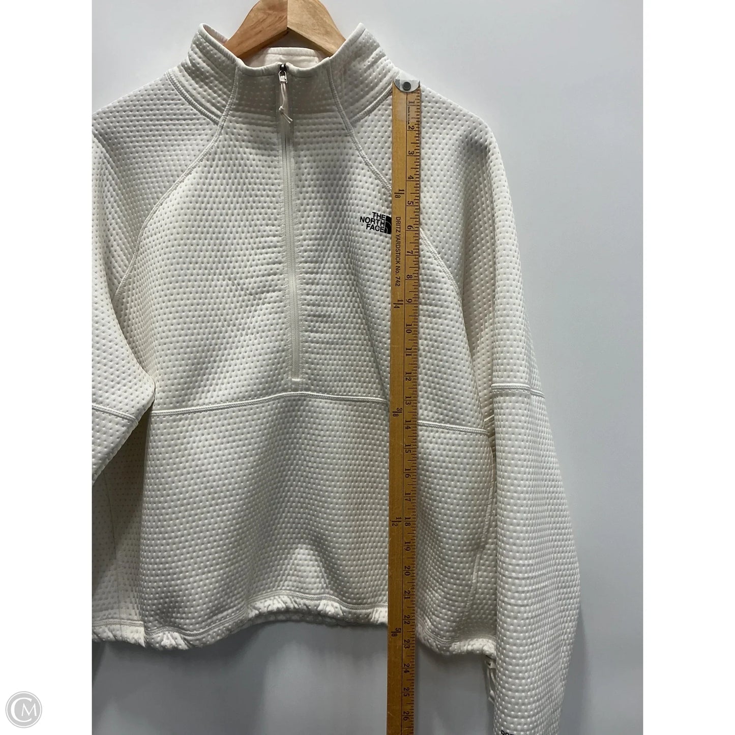 Athletic Top Long Sleeve Collar By The North Face In White, Size: Xl