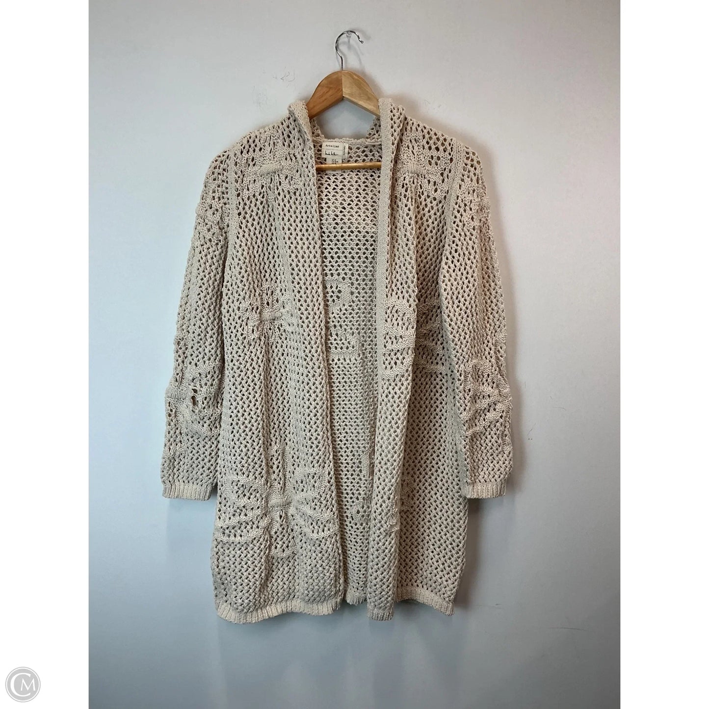 Cardigan By Nicole By Nicole Miller In Cream, Size: M