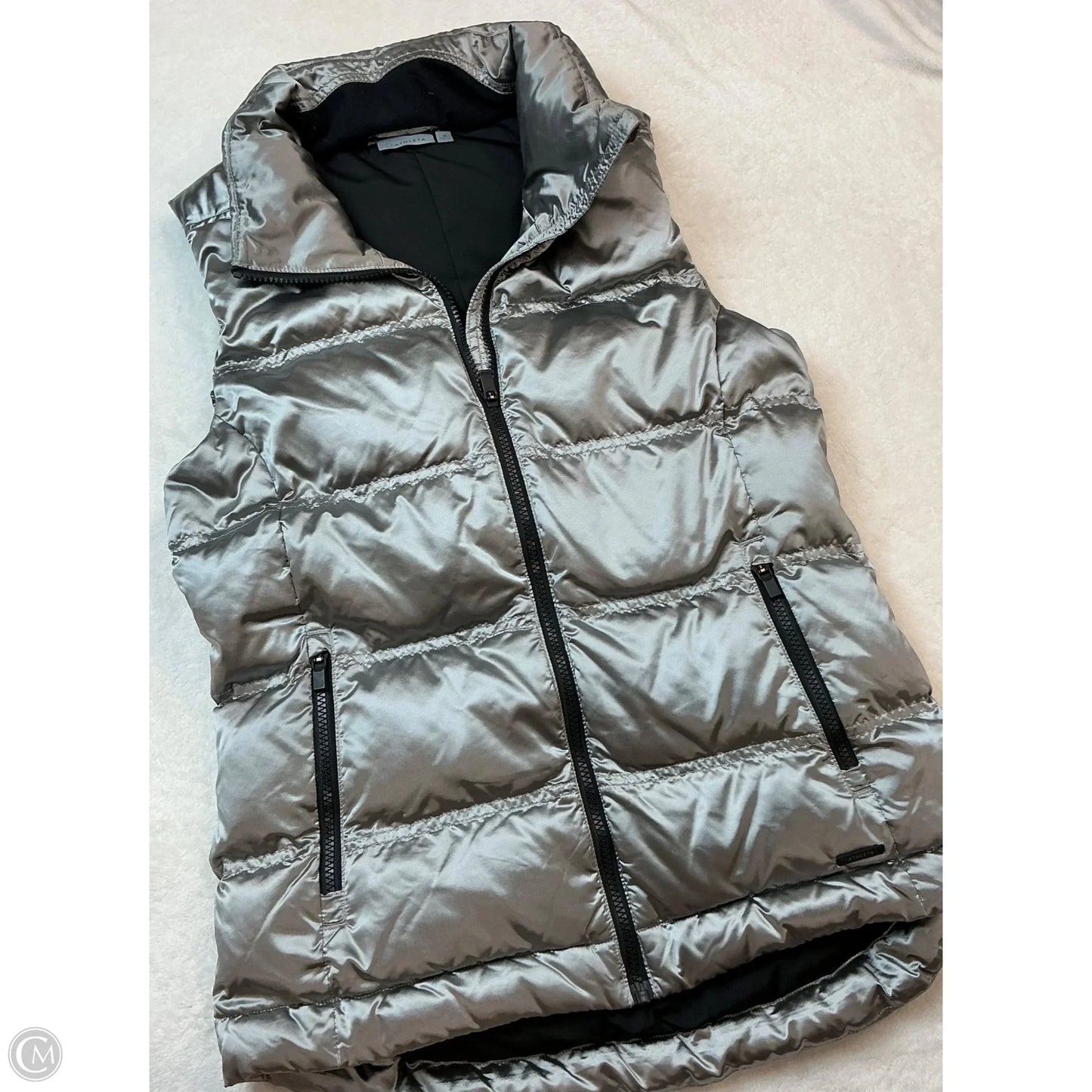Vest Puffer & Quilted By Athleta In Grey, Size: M