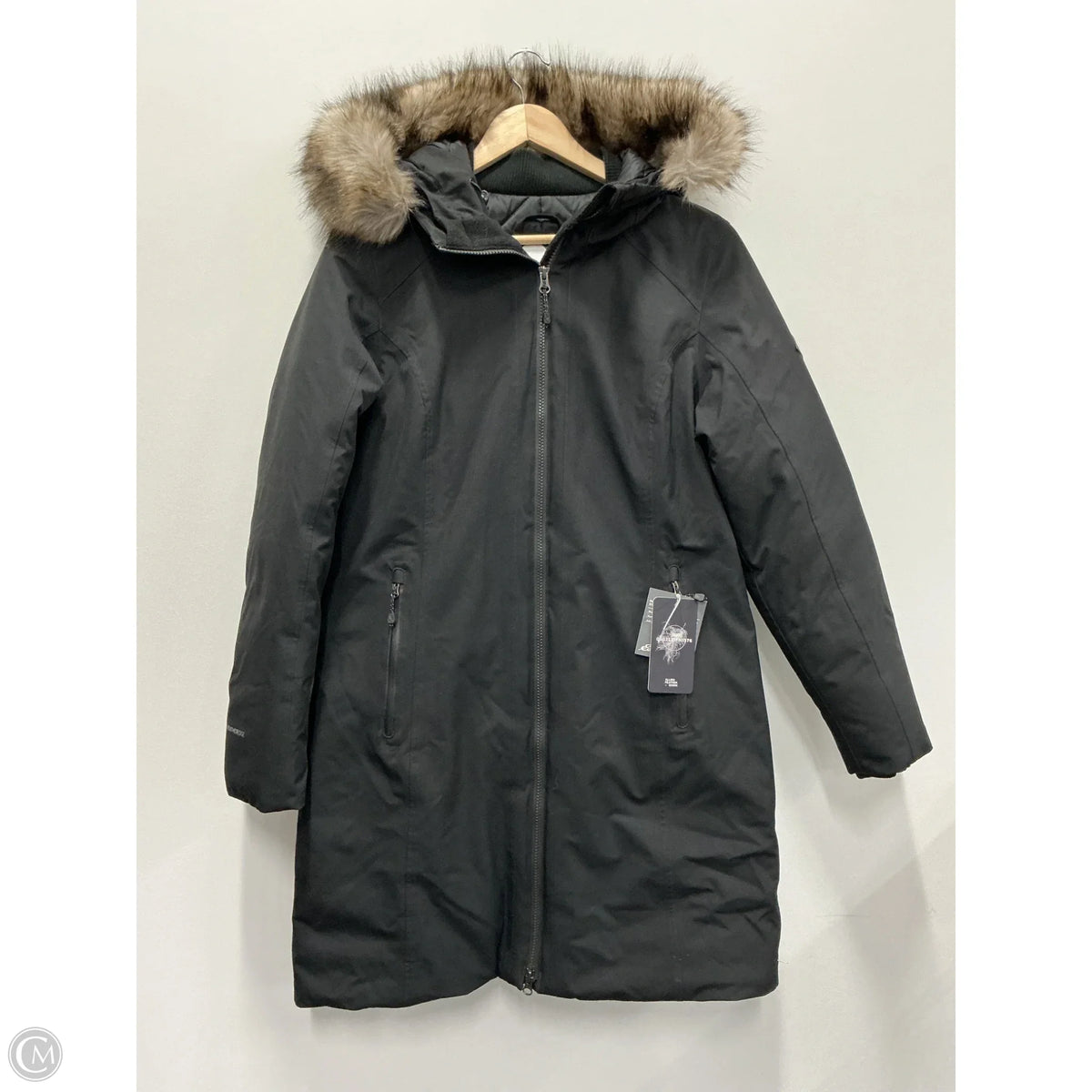 Coat Parka By Eddie Bauer In Black, Size: M
