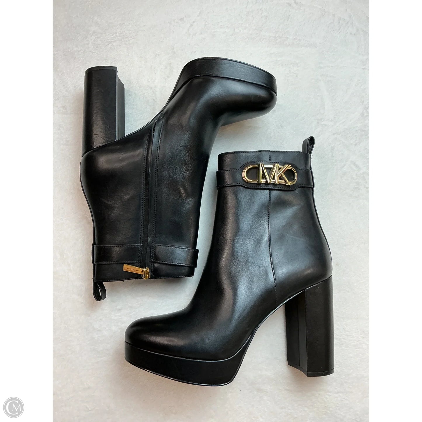 Boots Ankle Heels By Michael By Michael Kors In Black, Size: 10