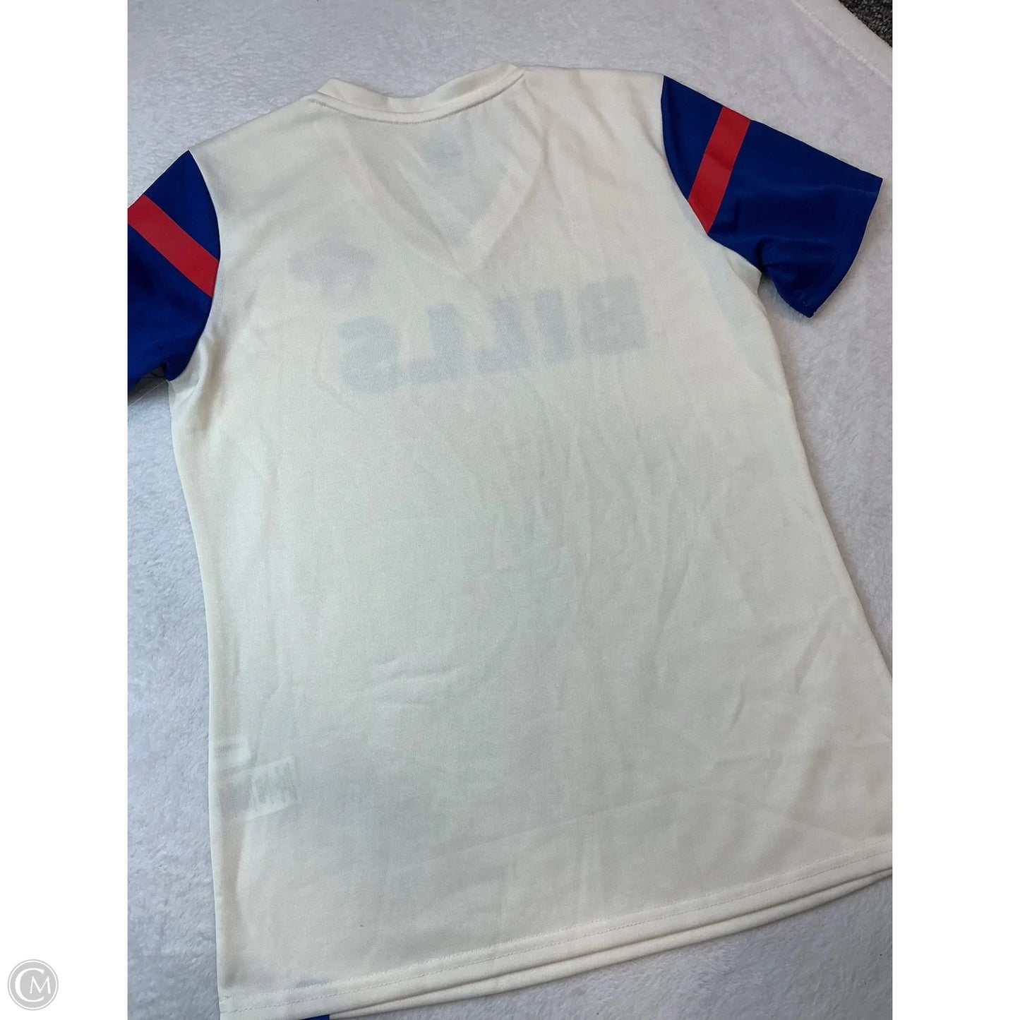 Athletic Top Short Sleeve By Clothes Mentor In Cream, Size: S