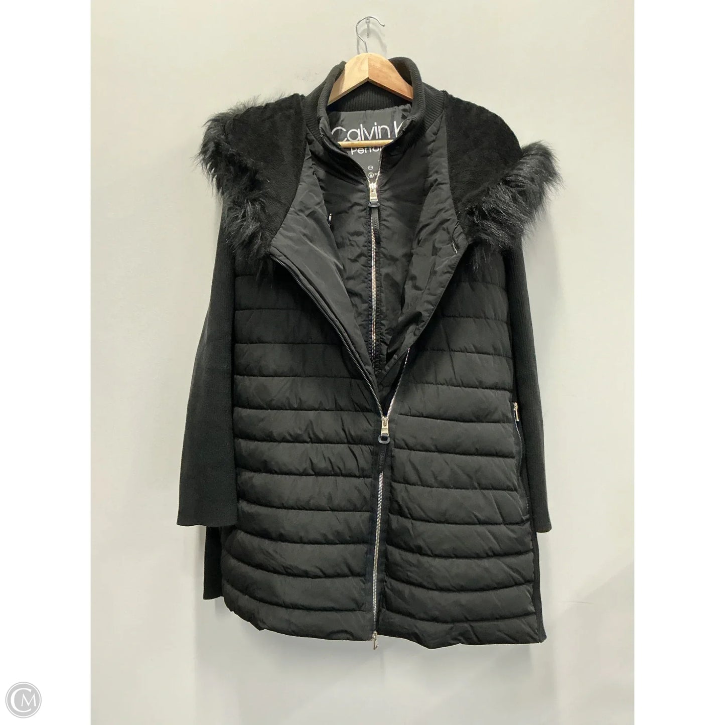 Coat Puffer & Quilted By Calvin Klein In Black, Size: 3x