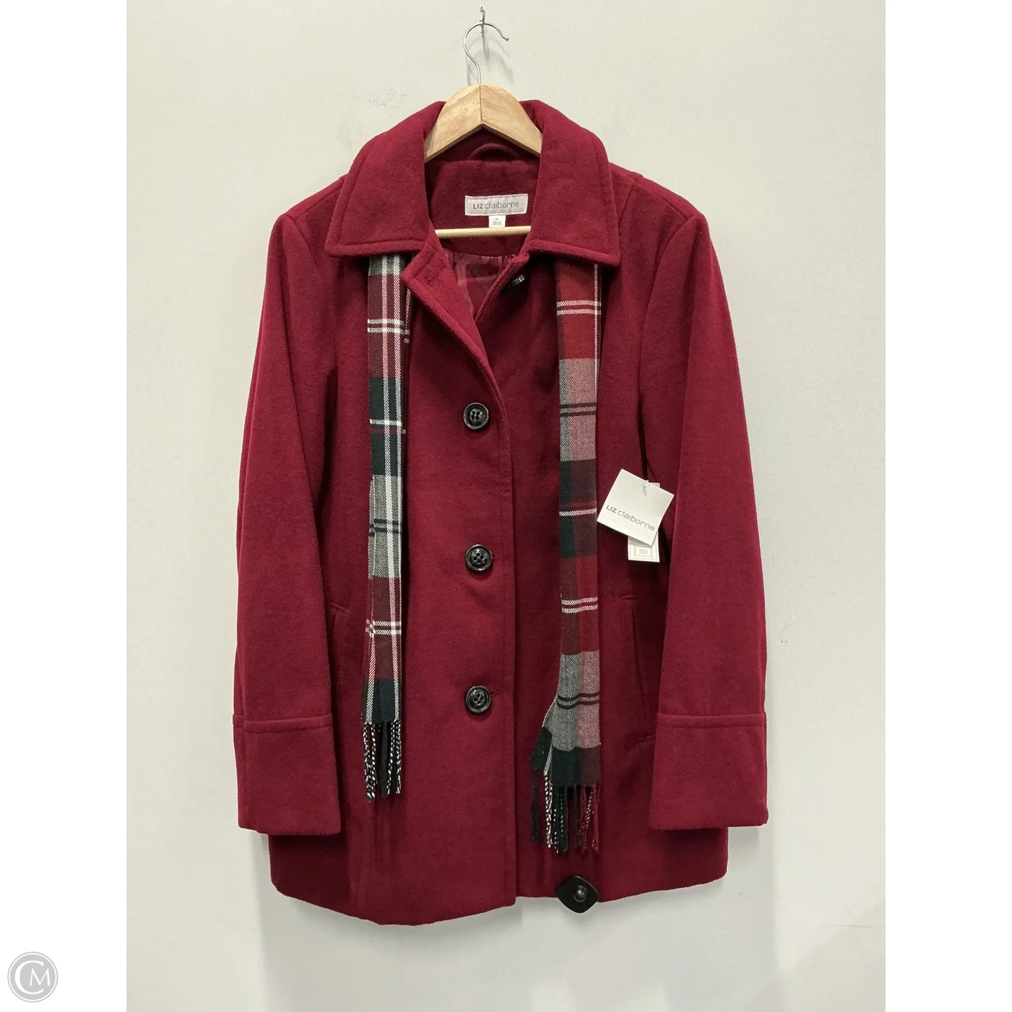 Coat Other By Liz Claiborne In Red, Size: Xl