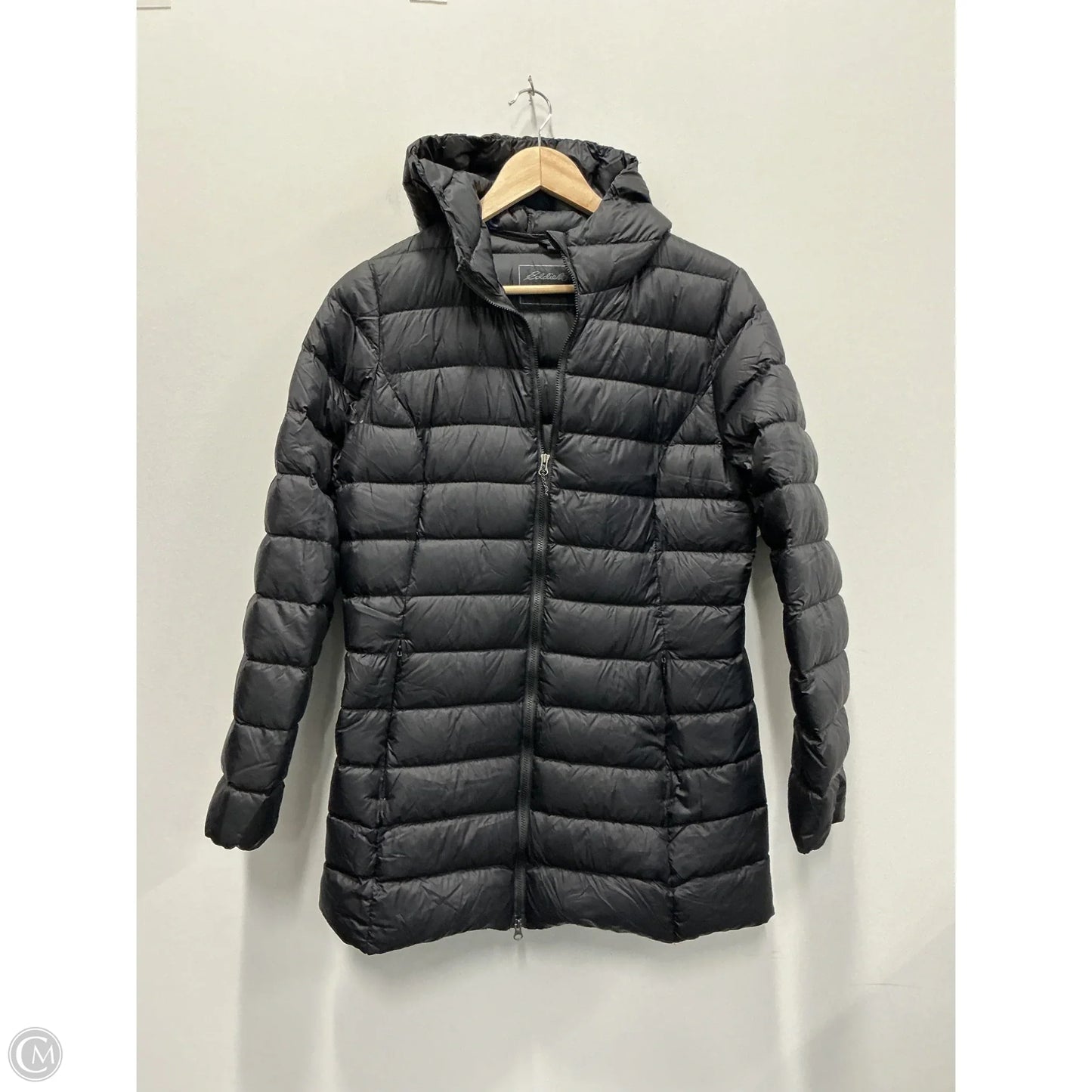 Jacket Puffer & Quilted By Eddie Bauer In Black, Size: M
