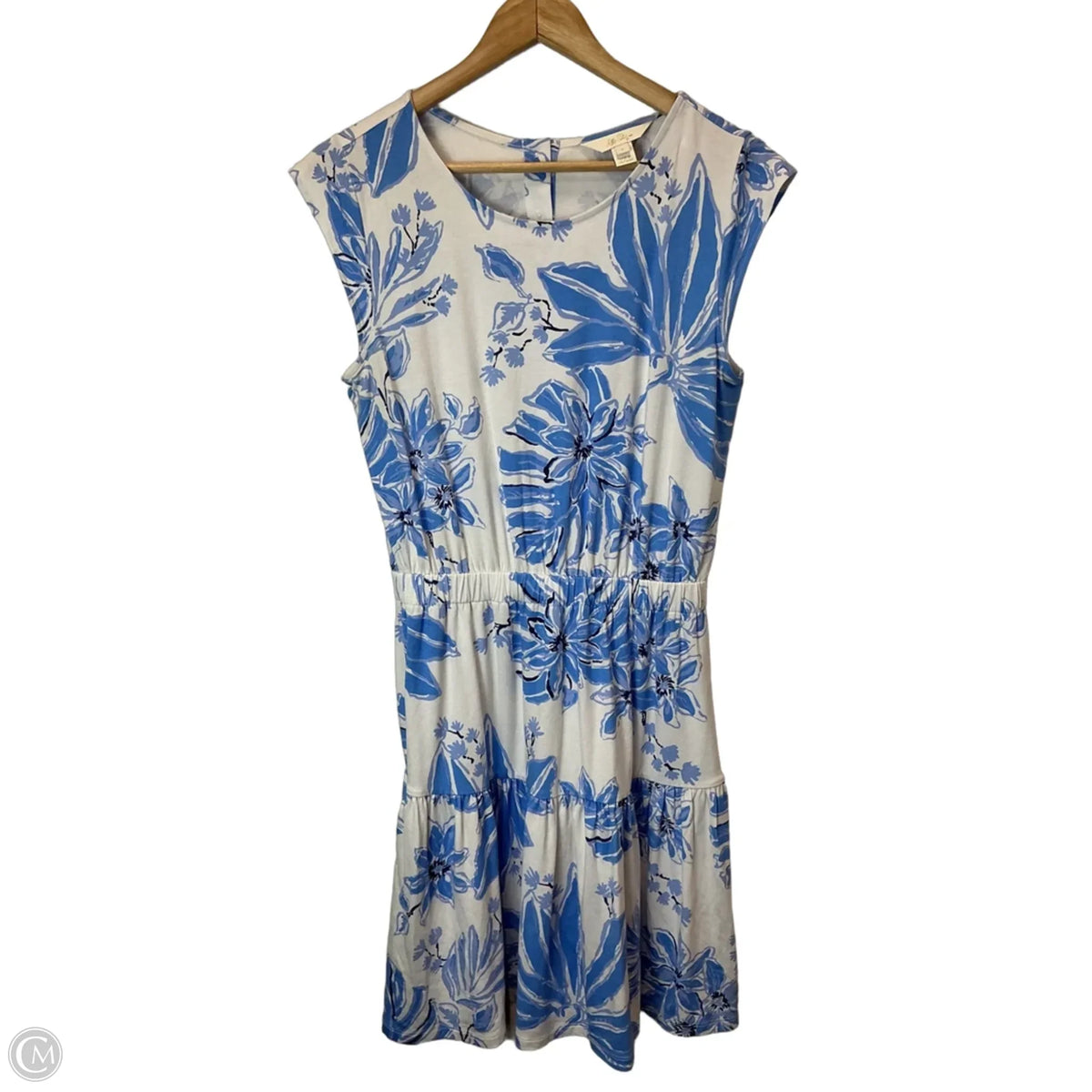 Dress Designer By Lilly Pulitzer In Blue & White, Size: S