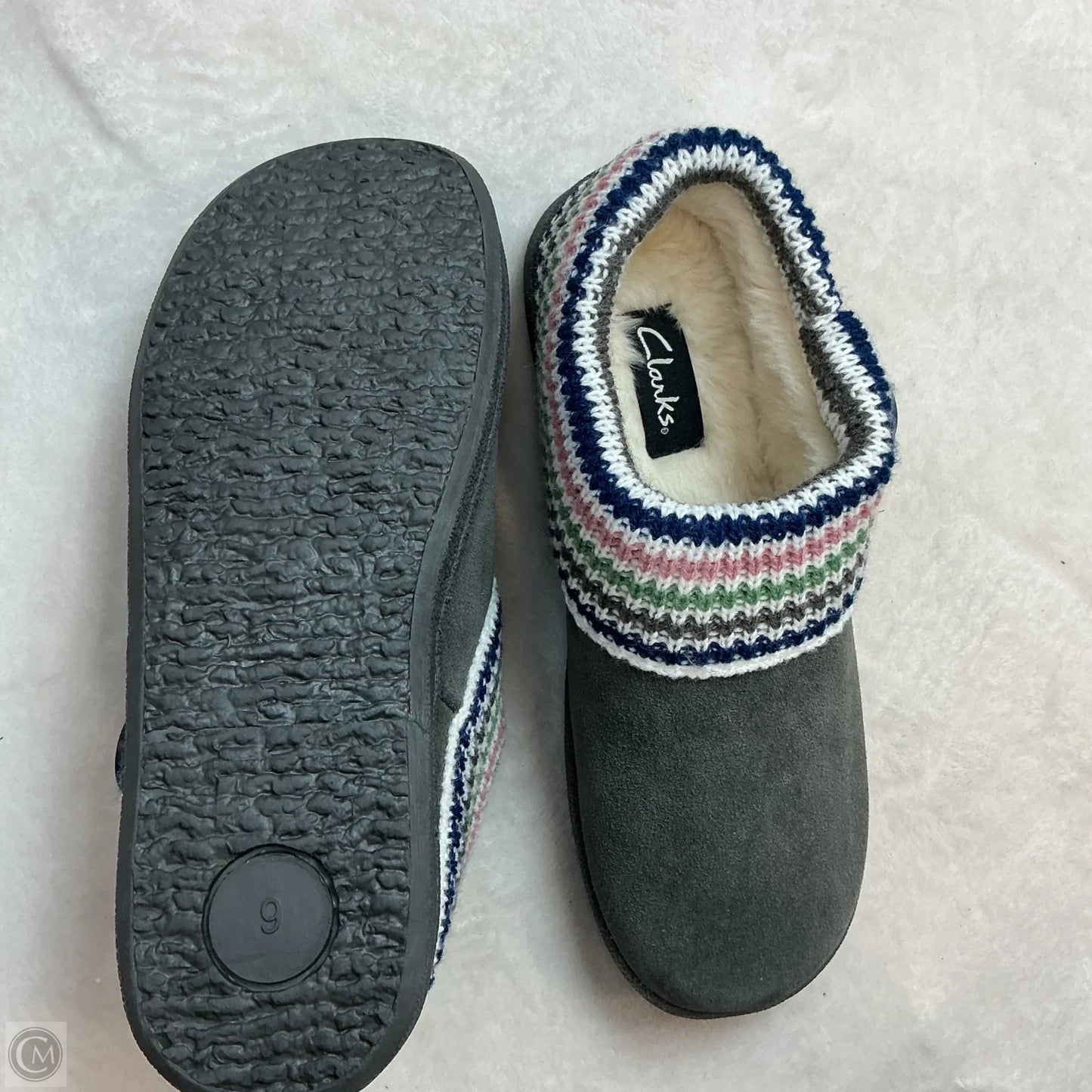 Slippers By Clarks In Grey, Size: 9