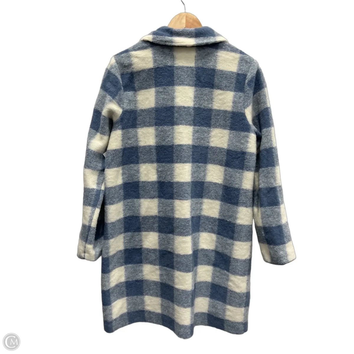 Coat Wool By Tahari In Blue, Size: M