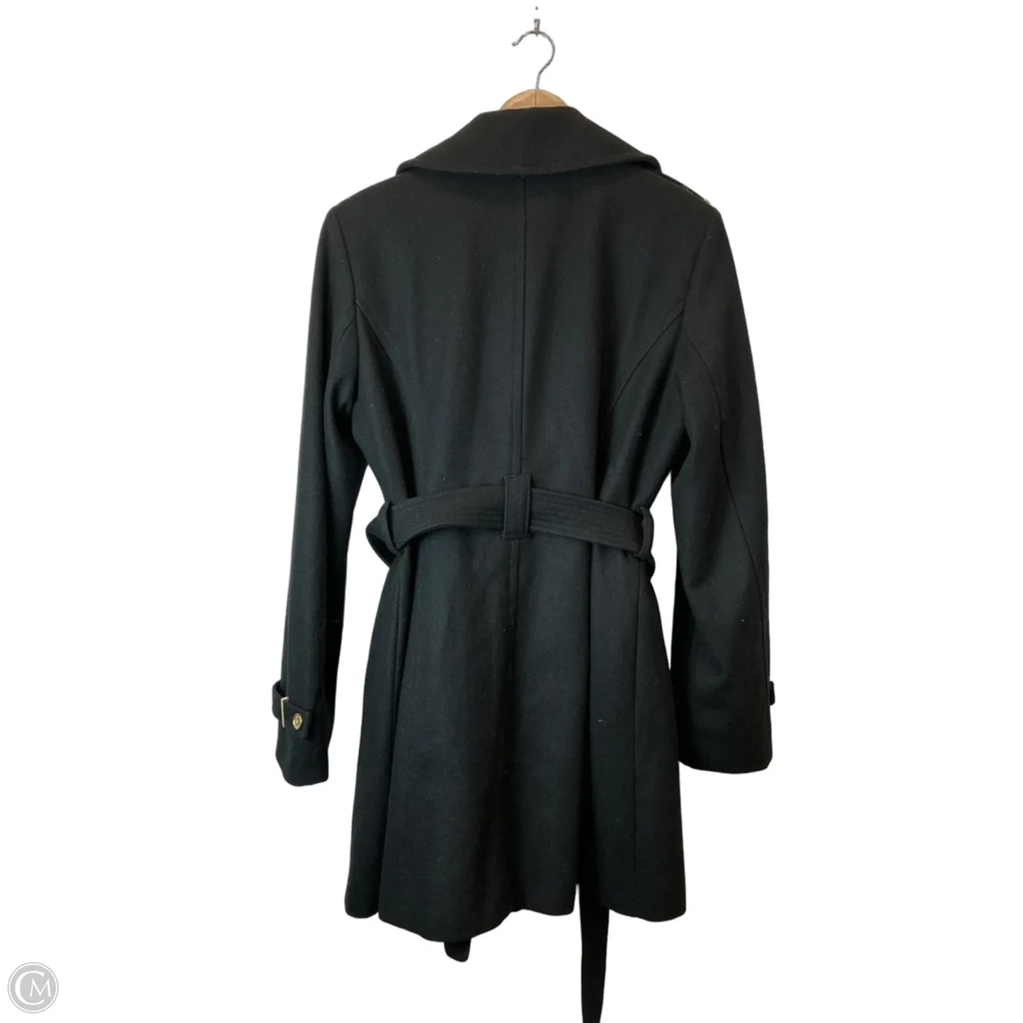 Coat Wool By Michael By Michael Kors In Black, Size: S