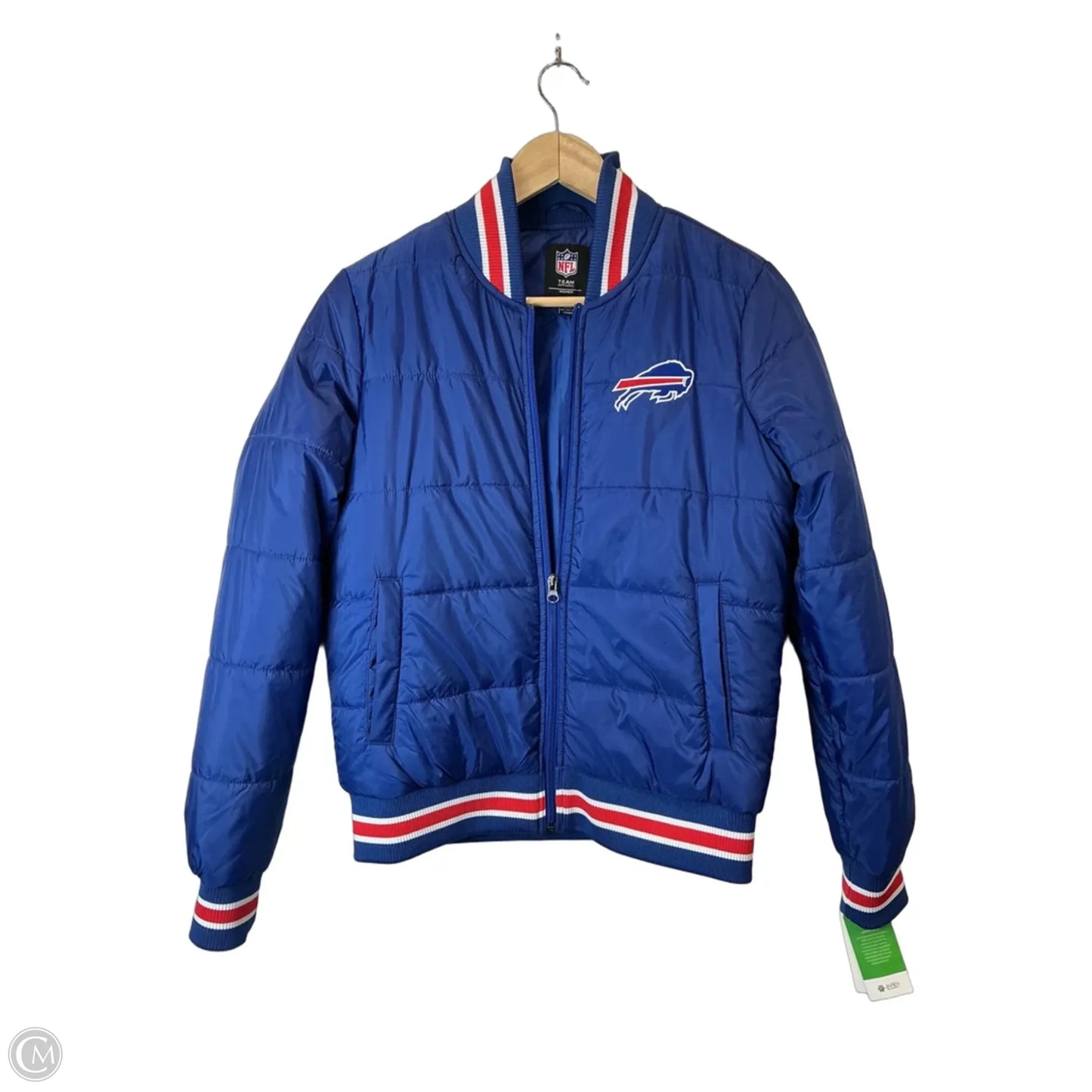 Jacket Puffer & Quilted By Nfl In Blue, Size: S