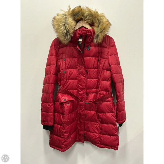 Coat Puffer & Quilted By Bar Iii In Red, Size: Xl